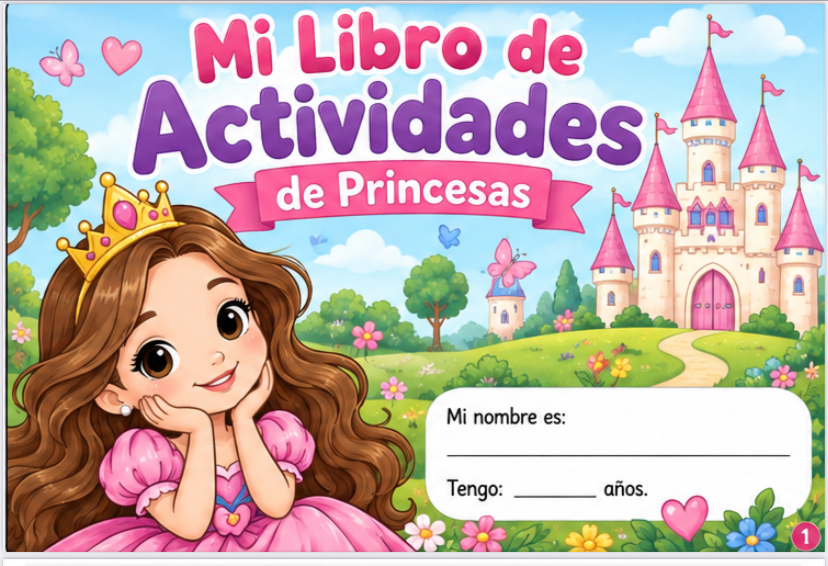 Bono: Mi Libro de Actividades de Princesas